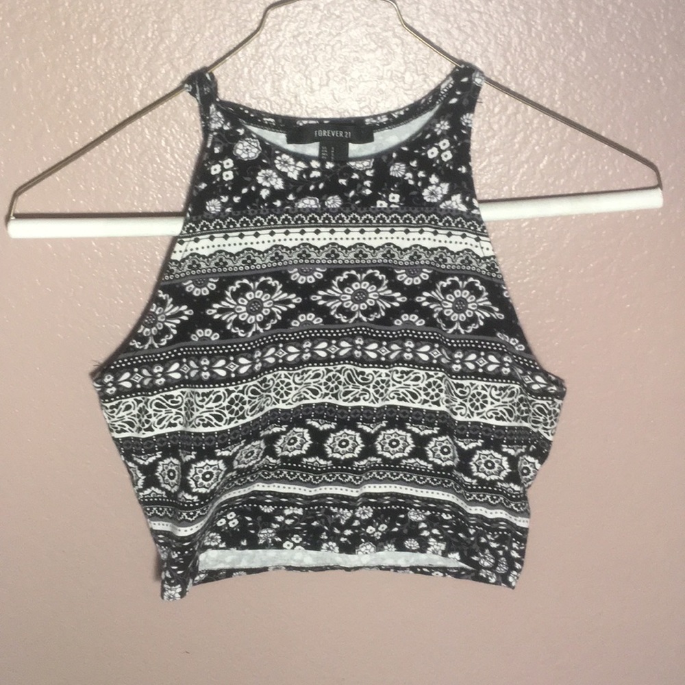 Patterned Crop Top